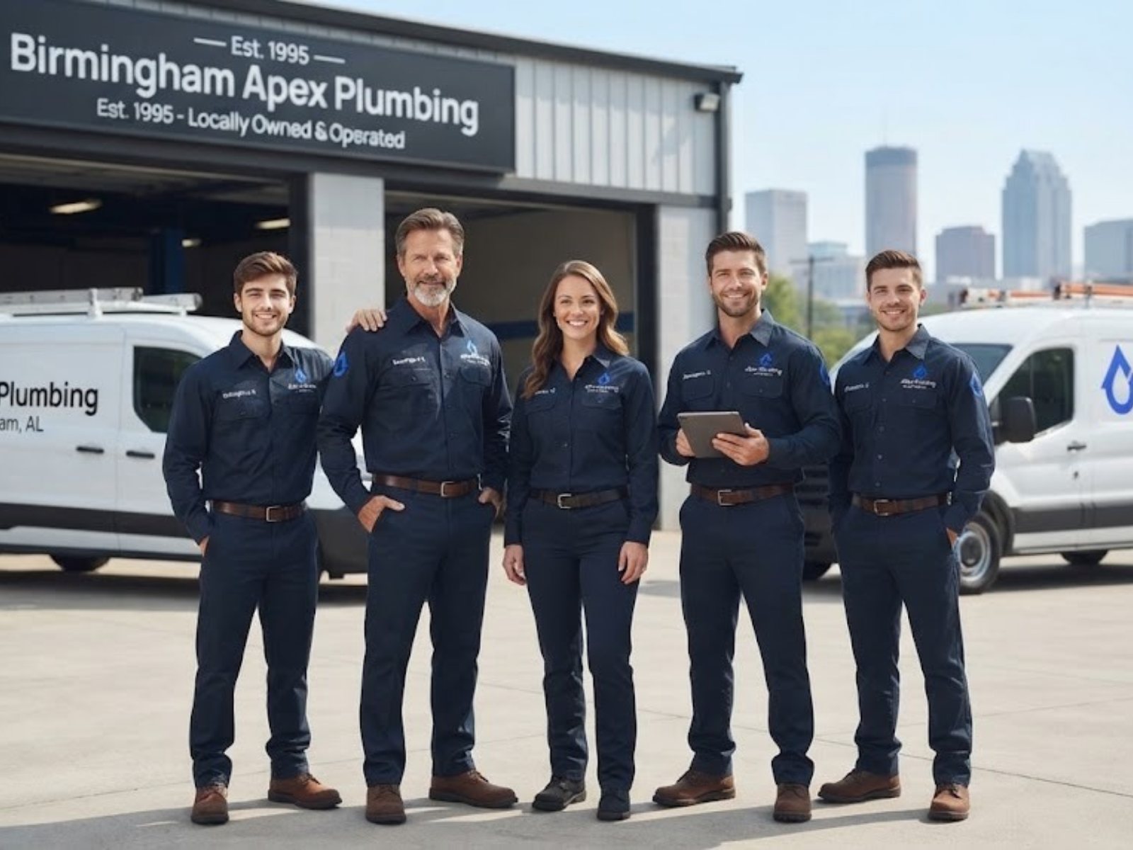 The Birmingham Apex Plumbing team